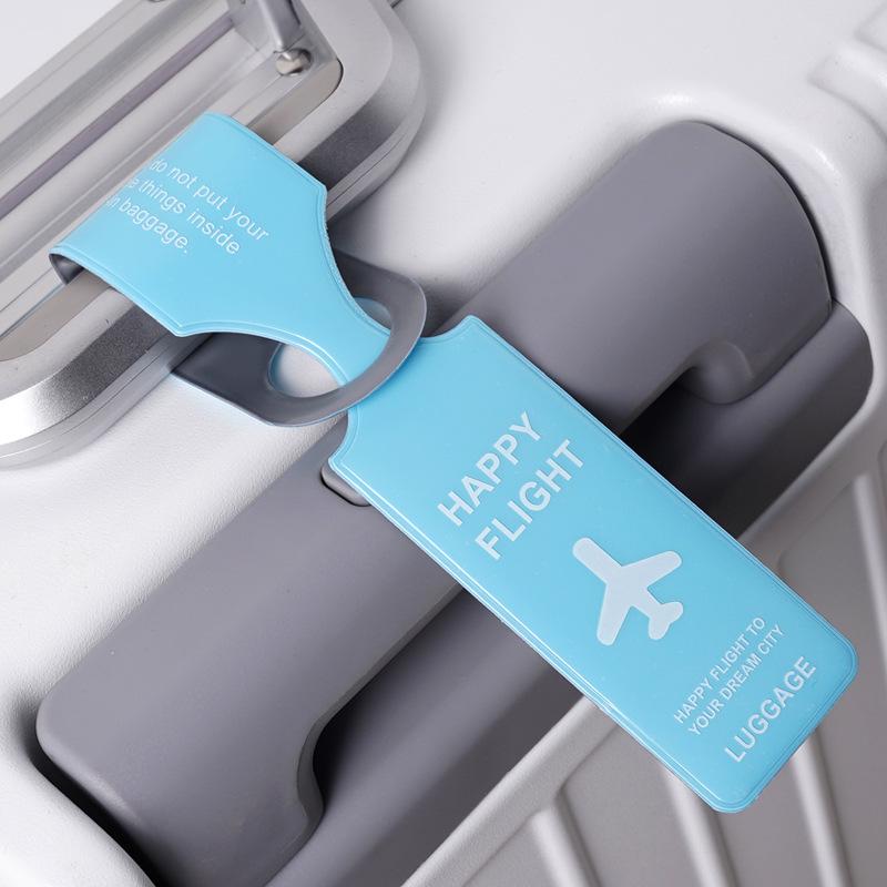 PVC Luggage Tag: Anti-lost Creative Suitcase Label for Travel Trolley & Boarding Pass