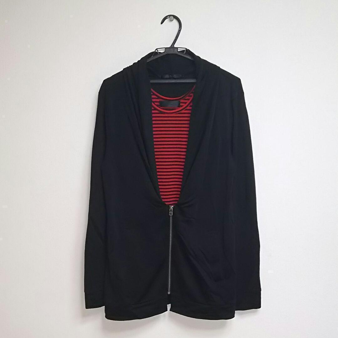 

[USED] Host, Onii-kei, Y2K, Achieve, Heisei, Gal Boy, Grunge Black Cardigan