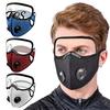 Maschera Antipolvere per Lavori in Giardino 2 Pezzi Maschera, Traspirante Riutilizzabile Filtro al Carbonio Viso Regolabile Anti-inquinamento Imbottitura con Occhiali Lavorazione del Legno Edilizia
