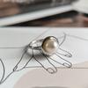 Silberring mit Naturperle, Artikelgewicht 4,56 g (2187233)