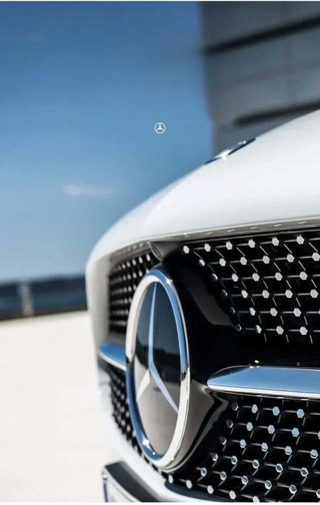 For Mercedes Benz The Front Grille Star Logo Badge Mirror Bottom 3D ABS Logo for Mercedes-Benz W205 W176 W212 W218 C117 CLA GLA