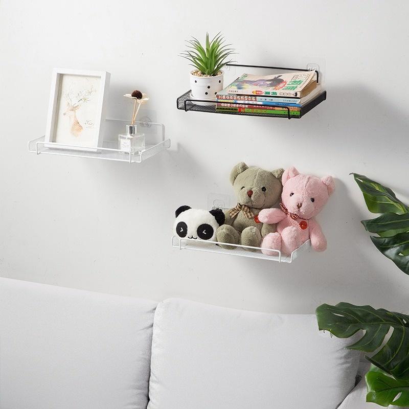 Metal Wall-Mounted Router Shelf No Drill Wifi Storage Organizer Home Bathroom Kitchen Shelf
