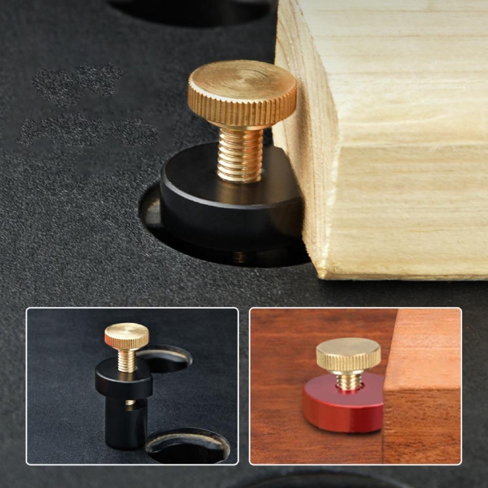 

2 PCS Aluminum Alloy Bench Dogs 3/4-Inch Workbench Accessories Auxiliary Clamp for Woodworking 19mm