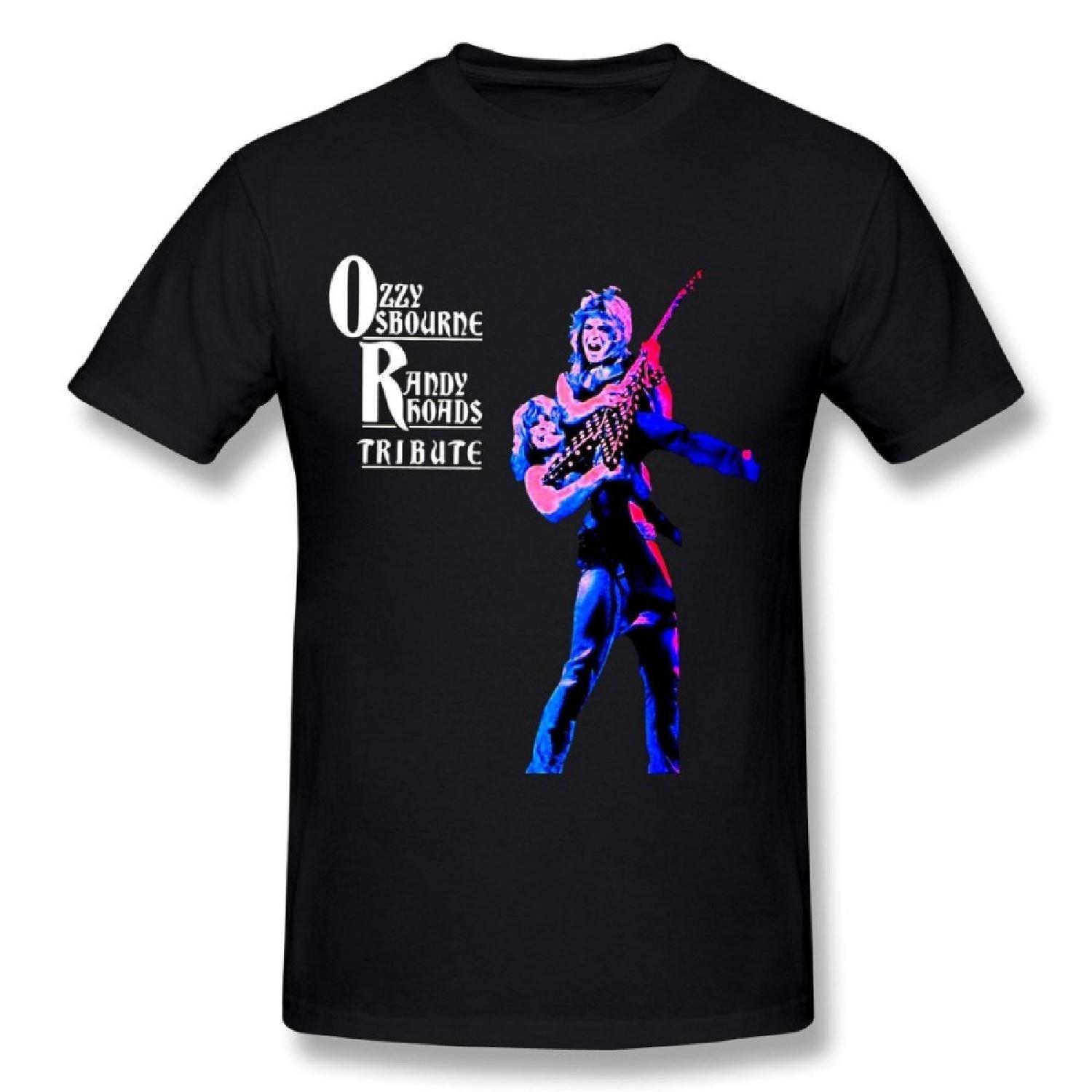 Rantop Randy Rhoads With Ozzy Osbourne Mens T Shirt Black M S