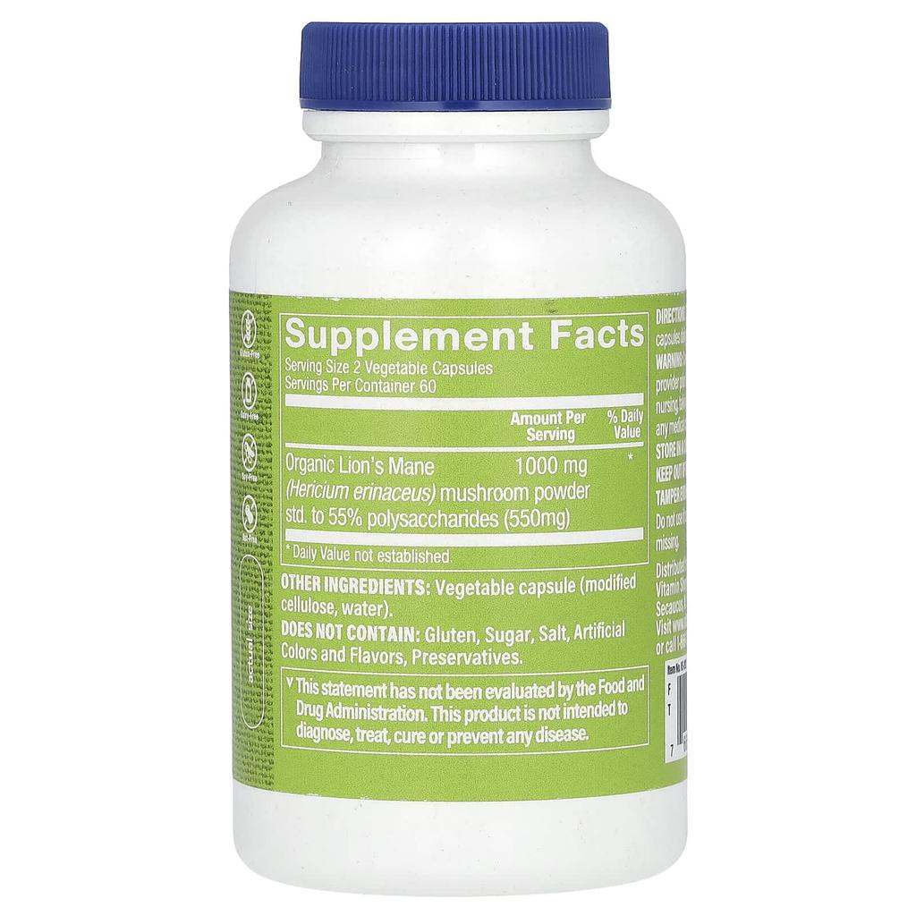 Deer Antler Mushroom, 1,000Mg, 120 Veggie Caps (500Mg per Capsule)
