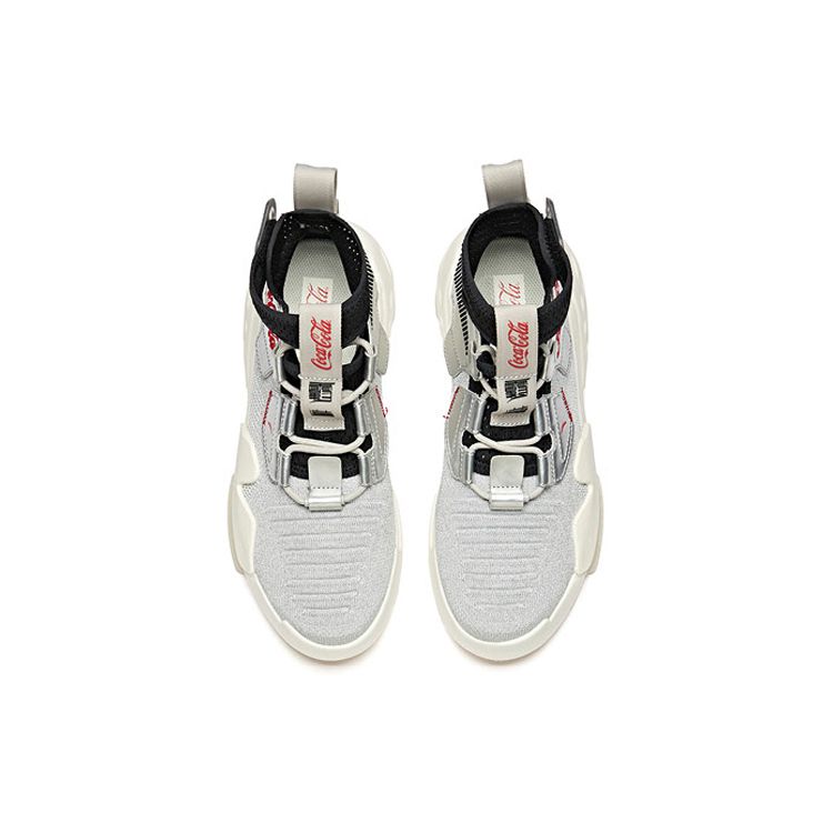 Anta Coca-Cola Zero Samarbeid Sklisikre Lettvekt Høye Fritidssko Herre Sneakers Sølv Svart 11948099S-1