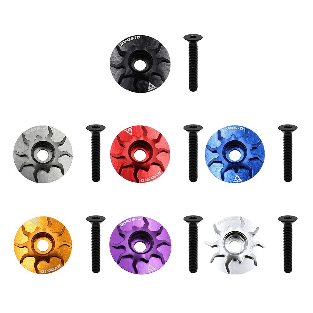 MTB Road Bike Stem Headset Top Cap Cover Bike Headset Cover Bicycle Stem Top Cap for Fork Head Tube Cycling Accessories