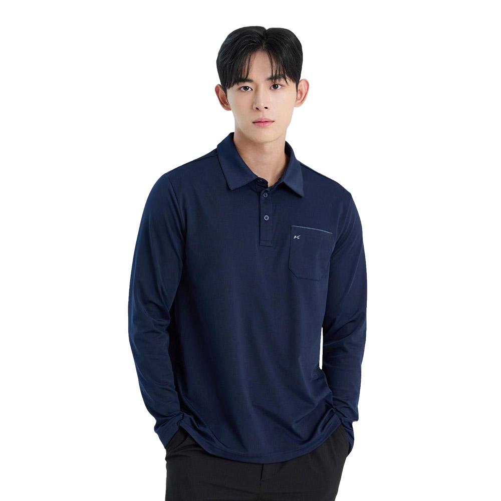 KOLPING Men'S Collared Long Sleeve T-Shirt Maam Kwt4227M