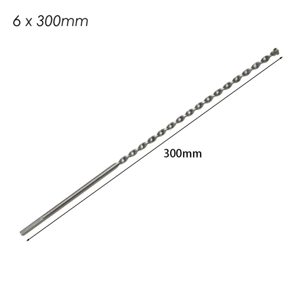 

1 шт. Сверло ударное с хвостовиком треугольной формы, проникающее в стену, спиральное сверло для кладки, бетона 6mmx300mm