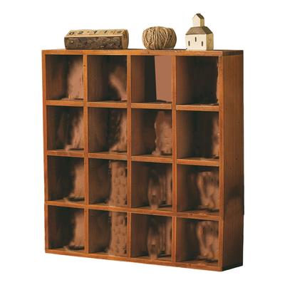 Étagères de Rangement Murales pour Figurines Rétro en Bois Vitrine pour Figurines pour Maison Chambre 16