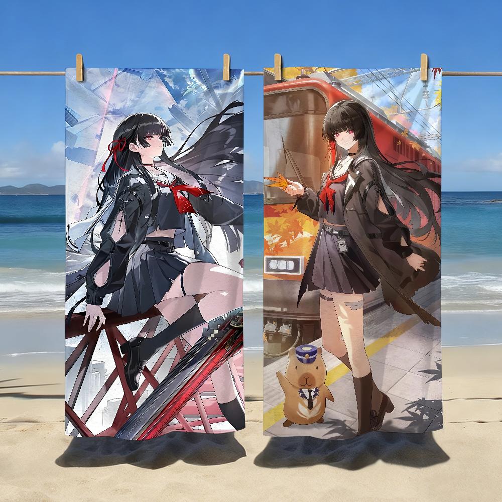 Wuthering Waves Chisa Towel Quick Dry Soft Yoga Swimming Fitness Mountain Climbing Large Beach Towels