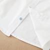 Boys Shirt White Cotton Long Sleeve Clothes for Toddler Boys Casual Top for Kids Aged 2-6 School Children