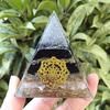 Crystal Gravel Pyramid Resin Ornament for Home and Office Decoration Gift