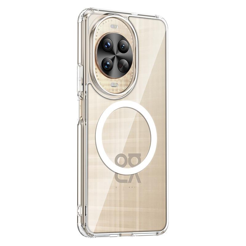 Applicable To Huawei Pura90Pro Mobile Phone Case Mate80 Transparent Matte Nova15 Magnetic Suction and Enjoy 90 Protective Case