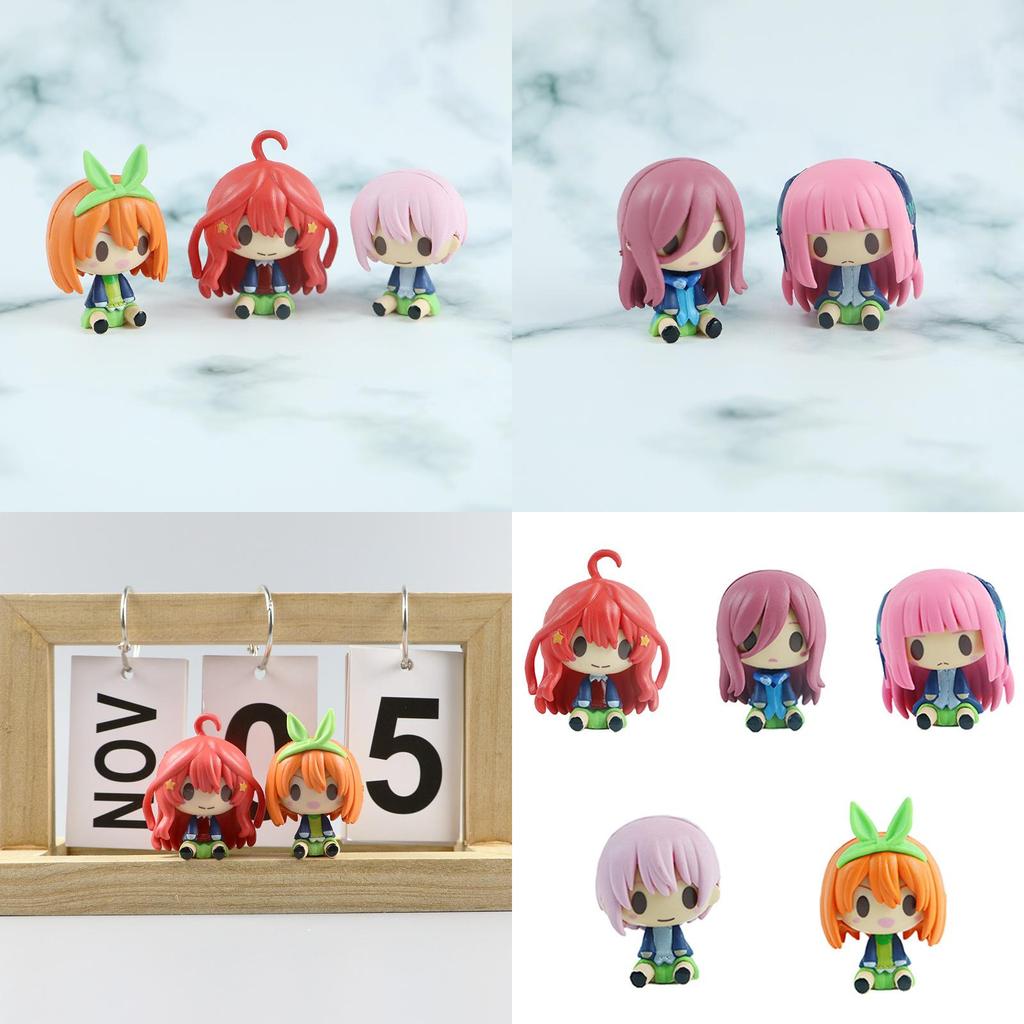 High Quality Q Version Anime Figurine Five Equal Parts Bride Cute Plastic Toy Collectible