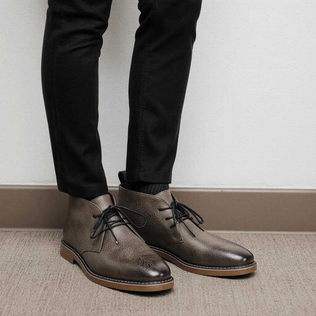 Boots Leather Retro Brand 2026 Casual Comfortable Fashion Outdoor Walking Shoe