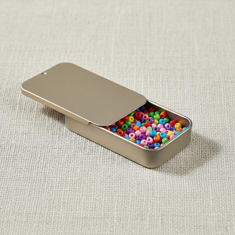 Blech Mini Metallbox Schiebdeckel Aufbewahrungsbox Hochzeit Schmuck Pillendosen Tragbare Blechdosen Behälter Kosmetik-Organizer