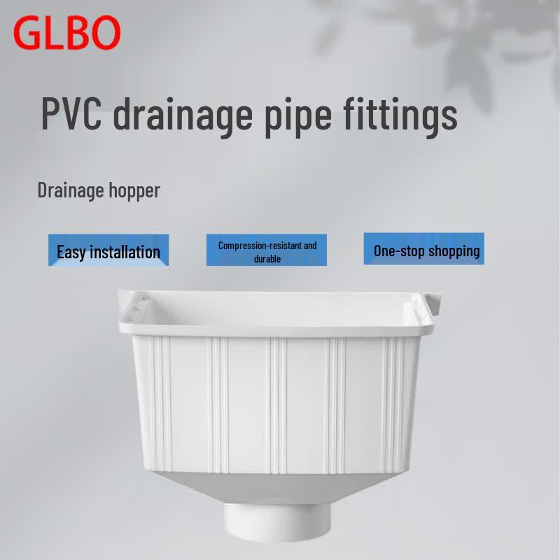 GLBO PVC Square Rainwater Hopper