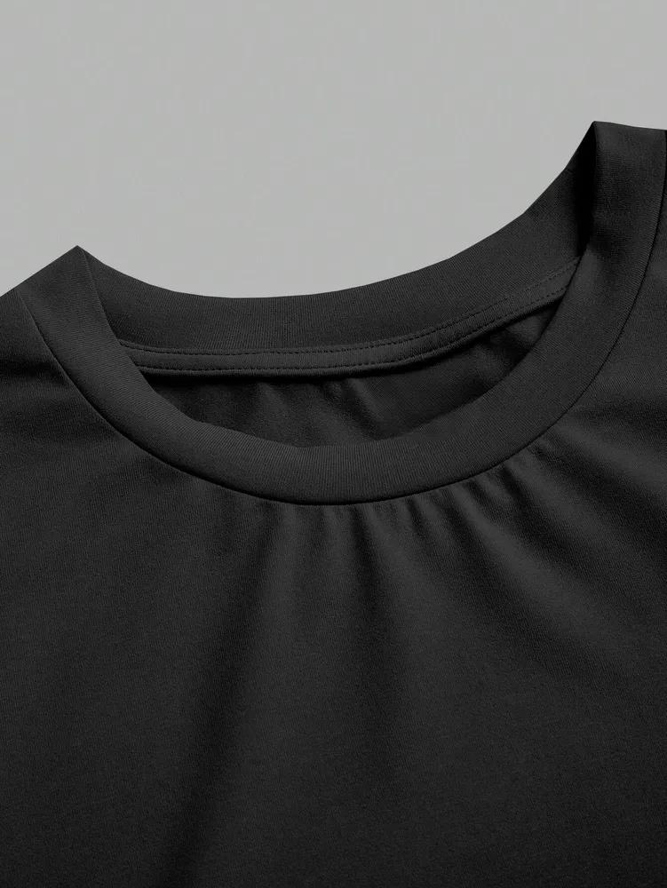 Short Sleeve Phumee Bodysuit  Round Neck Romper  A2407