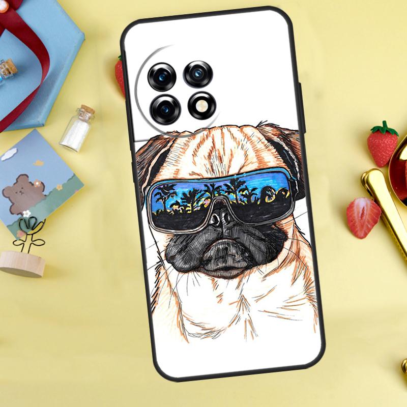 

Pug Dog Case For OnePlus 15 13 12 11 9 10 Pro 13T 13R 12R 10T 8T Nord 5 CE 3 4 2 Lite N20 N30 Cover OnePlus 10Pro