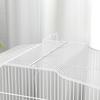 Large Metal Bird Cage with Perches, Food Bowls, Swing, for Budgies, Parakeets, White