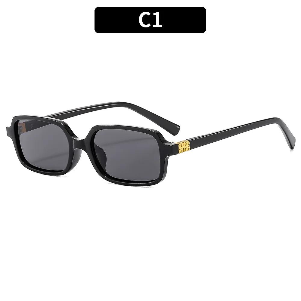 

Classic Designer Style Style y2k Luxury Small Spectacle Frame Frame Rectangular Sun Glasses Glasses Ladies For Men Classic Punk Sun Eyeglasses 1PC
