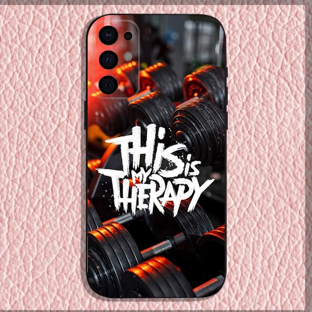 Gym Fitness Bodybuilding Phone Case For Samsung S25,S24,S21,S22,S23,S30,Ultra,S20,Plus,Fe,Lite,Note,10,9,5G Black Cover