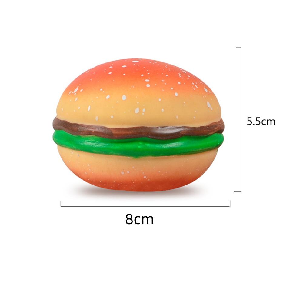 Squishy Hamburger Stress Ball Autism Sensory Toy Stress & Anxiety Relief Fidget Toys Pinch Decompression Toy