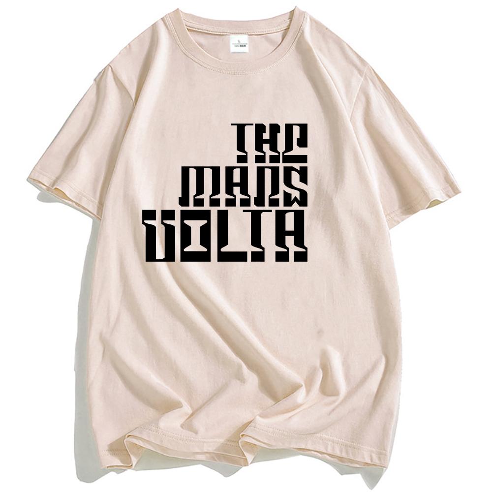 THE MARS VOLTA Logo Aufdruck T-Shirt Grafikbekleidung Lässig Locker Kurzarm T-Shirts Mode Herren Damen T-Shirt Unisex