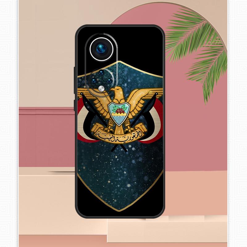 Yemen Coat of Arms Flag Case For Honor Magic 5 6 7 8 Pro Honor 400 Lite 200 X9c X9b X9a X8b X8a X8c 50 70 90 Cover