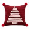 Square Christmas Pillow Covers Cartoon Santa Claus Xmas Pillowcase  Christmas Decor