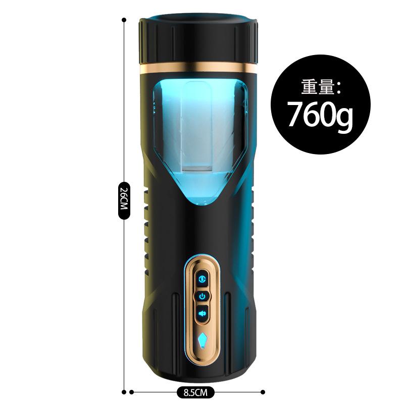 Real Vagina Pussy Heated Automatic Masturbator Male Telescopic Rotating Masturbation Cup Adult Sex Toy Shop for Men Sexy Machine