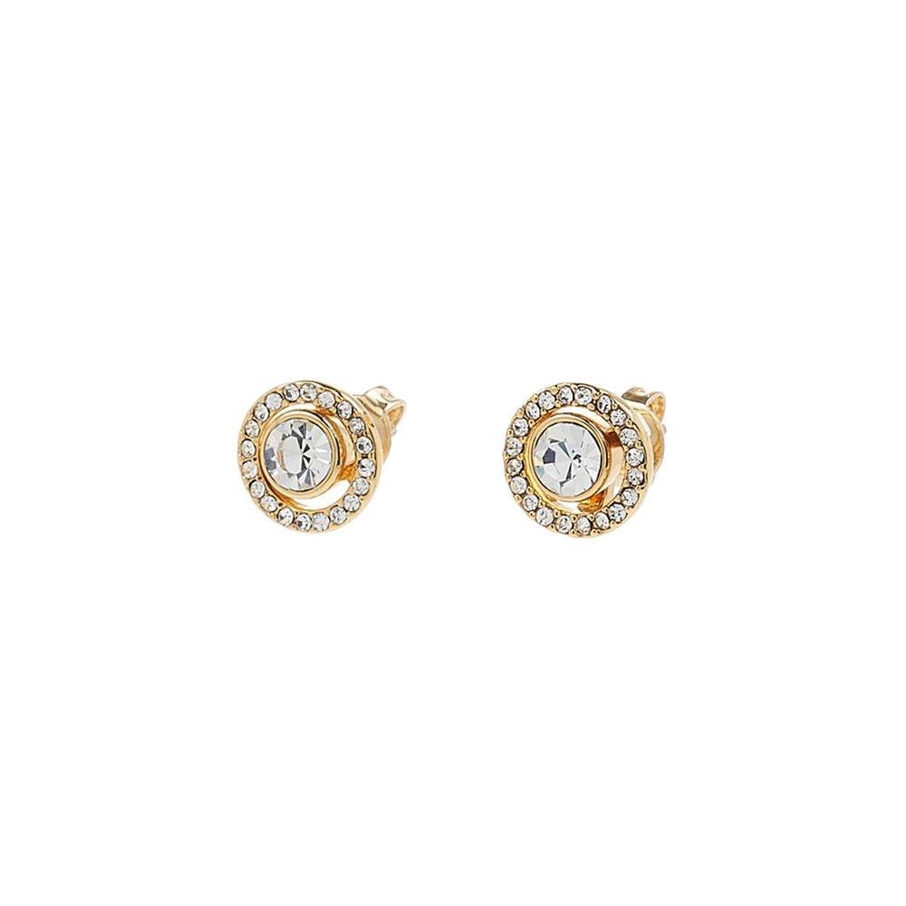 [Coach] Halo Pave Stud Earrings C9324 Gold 72583