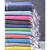 Turkish Cotton Tassel Beach Towel - Narrow Stripe, 12 Colors, 100x180 Cm