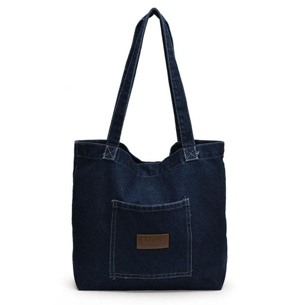 

Retro Cowboy Underarm bag Korean Style Leisure Tote Bag Versatile Denim Shoulder Bag Women