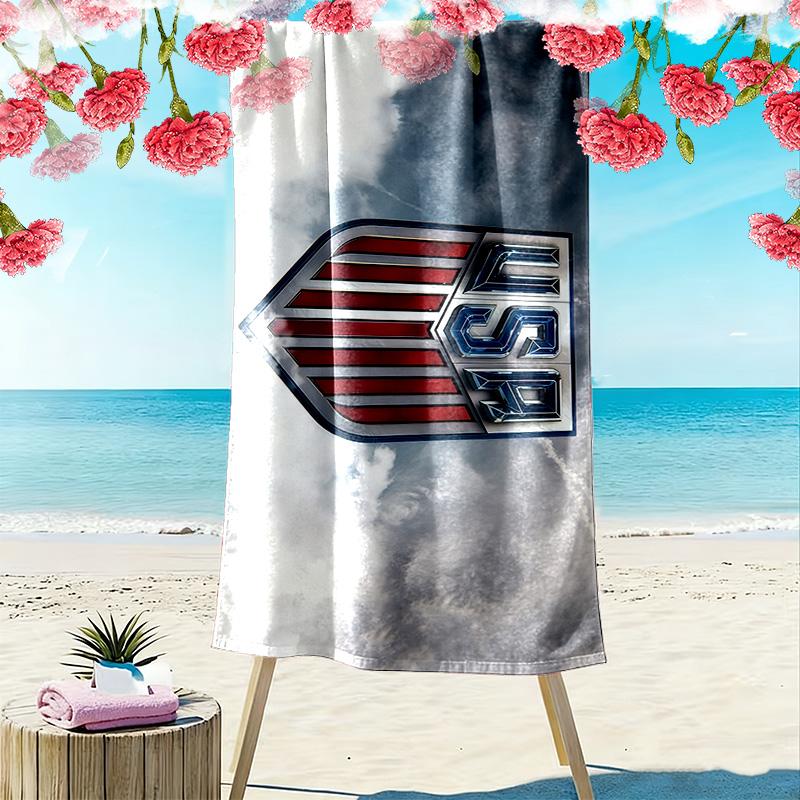 USMNT Print Beach Towel, Large Soft Quick Dry Towel for Beach Camping Swimming