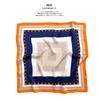 Color-blocked Silk Scarf Small Square Scarf for Women, Spring, Autumn, and Summer, Thin Genuine Silk Mulberry Silk Fashionable Decorative Neck Scarves