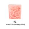 Ungiftig 225 Farben #L Yantjouet 2,6 mm Mini-Perlen 2000 Stück/Box Hama-Perlen Perler-Perlen Leicht zu verstauen Für Kinder Bügelperlen Hohe Qualität