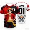 Summer 2026 One Piece Road Flying "Straw Hat Group 01" Sports Themed 3D Printed Breathable Quick Dry T-shirt for Men and Women
