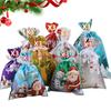  Seasonal Decorations Gift Bags Set Of 30 Ribbon Closure Pouches