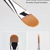 1pc Upgraded Version DM-191 Flat Round Ultra-Thin Makeup Brush For Professional Foundation And Concealer Contouring