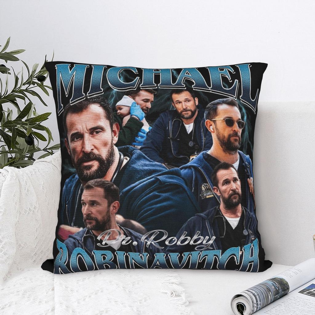 The Pitt Pillow Covers Merch Printed Cushion Cover Decorations Dr. Jack Dr. Robby Pillow Case Cover Home Multiple Sizes