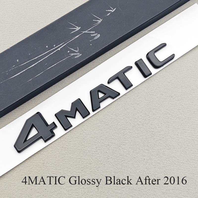 3D ABS Chrome Car Letters 4MATIC 4 MATIC Rear Trunk Badge Emblem For Mercedes Benz C E G S GLC GLS Class AMG Sticker Accessories