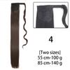 LISI HAIR Długie proste falowane syntetyczne włosy z kucykiem damskie do noszenia na co dzień to ekstra 85 cm kucyk z włosów