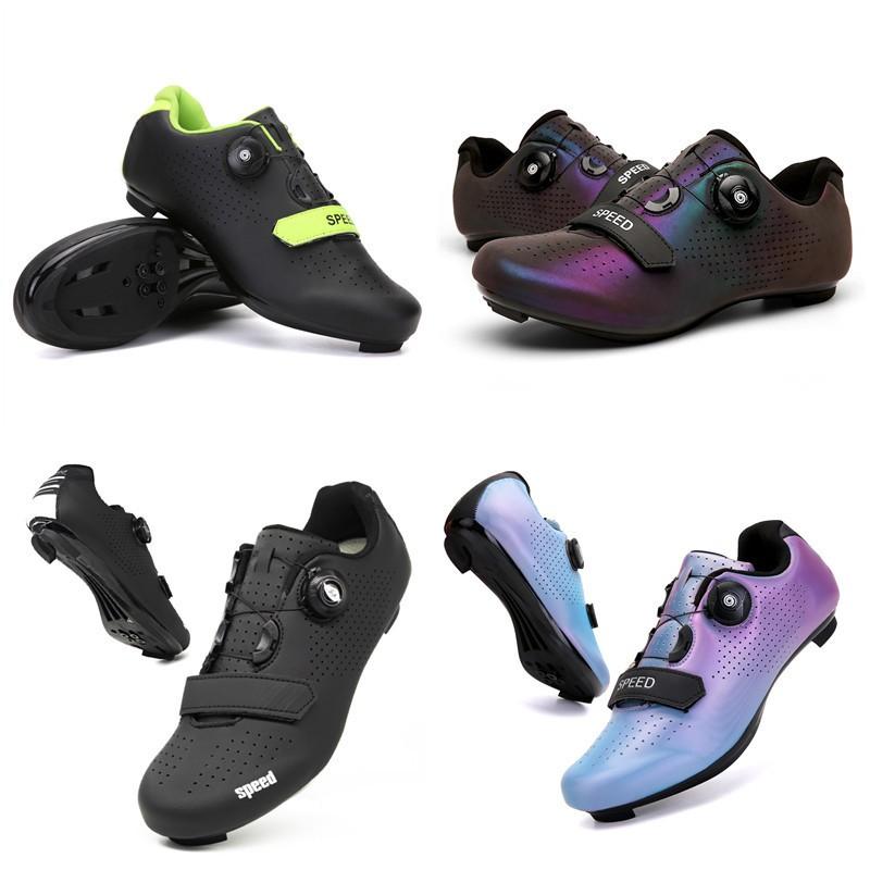 Unisex Cycling Shoes Road Mountain Bike SPD Clipless Pedals Breathable Rigid Sole Indoor Trainer Wide Fit
