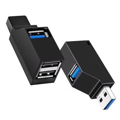 USB USB USB Combo Port Data and Compatible with Laptops and Black 3-Port Hub, 3.0 + 2.0 Hub, Expansion, High-Speed Transfer, Ultra-Compact Portable,