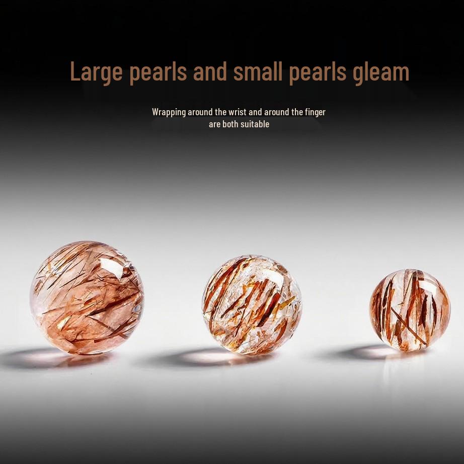 Natural Black Gold Super Seven Crystal Beads DIY Multi-Treasure Bracelet with Black Phantom & Golden Rutilated Quartz Jewelry