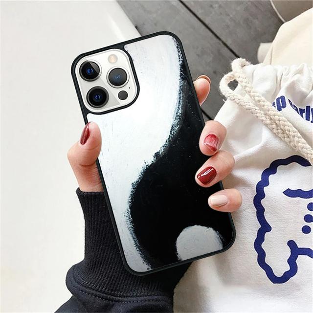 Graffiti Yin Yang Silicon Coque Shell For iPhone 17 Air 15 16 14 13 12 Pro Max 11 Pro Max Plus Phone Case Cover