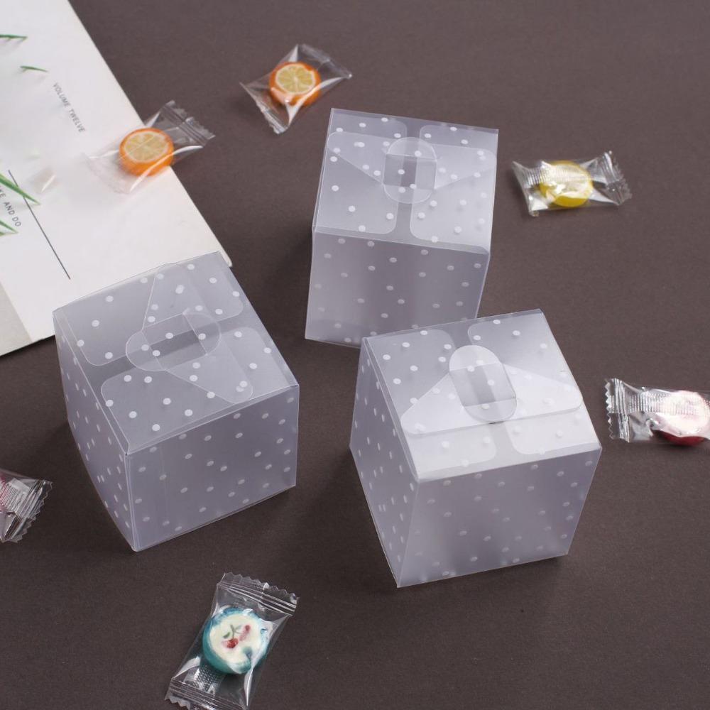 25 Stück Mattierte Geschenkboxen Weiße Punkt-Leckerliboxen Gastgeschenk-Würfelboxen für Hochzeitsdusche, Geburtstagsfeierzubehör, Schmuckherstellungs-, Ausstellungs- und Verpackungszubehör