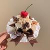 Latest Lolita Lace Cake Hair Clip Cute Children Hairpins Headdress Hair Accessories Kawaii Women Girls Hair Ornament